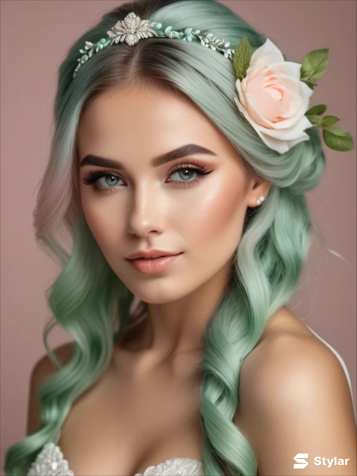 mint and blush spring wedding colors