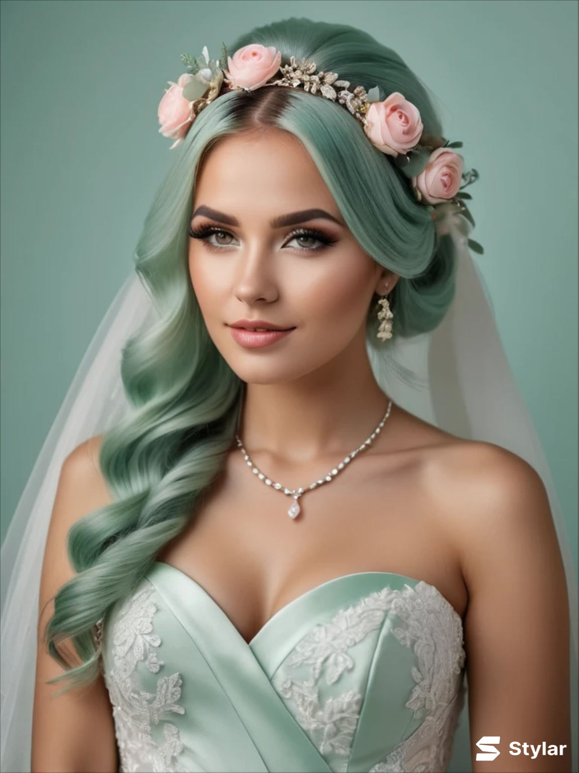 mint and blush spring wedding colors