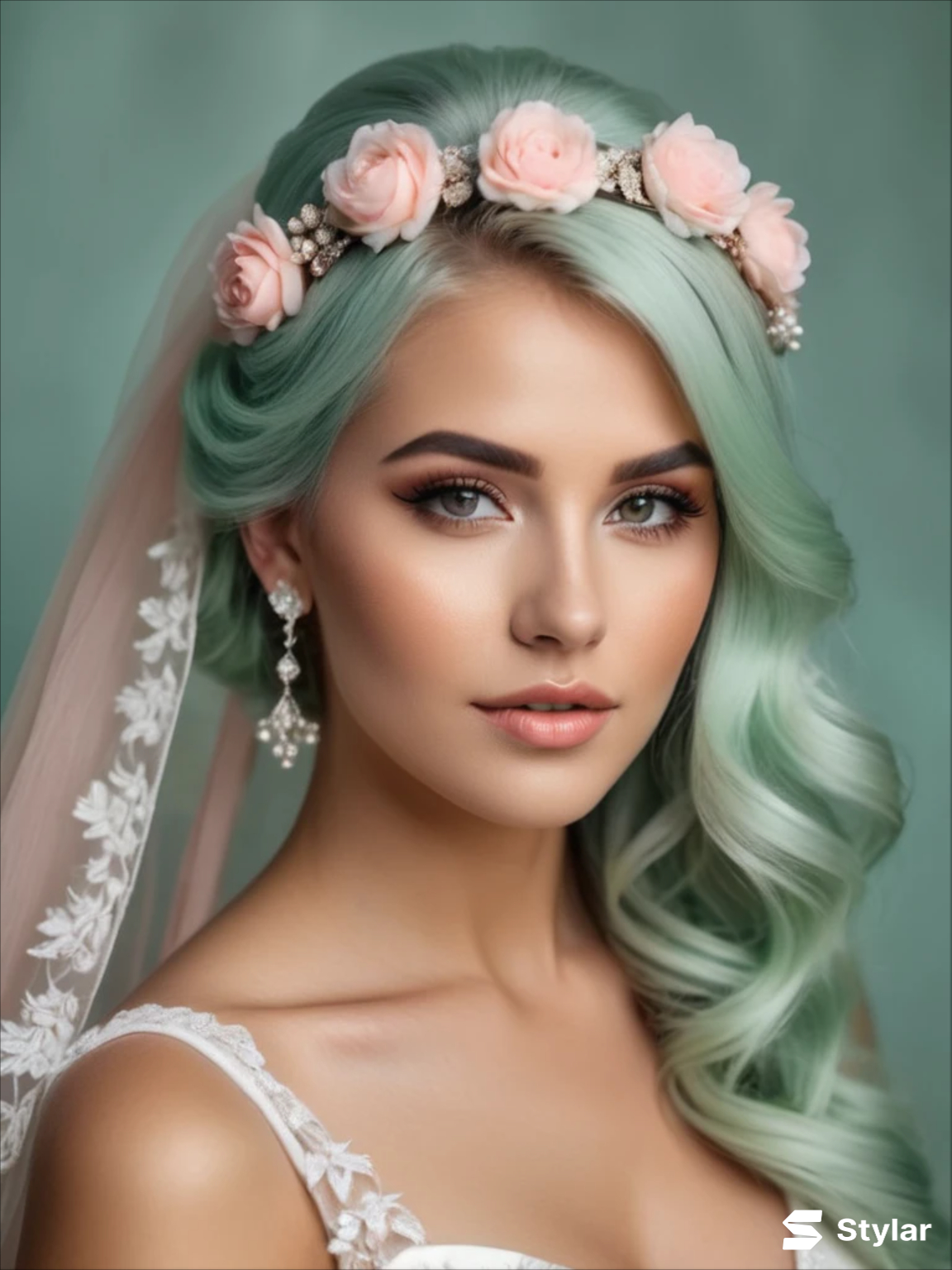 mint and blush spring wedding colors