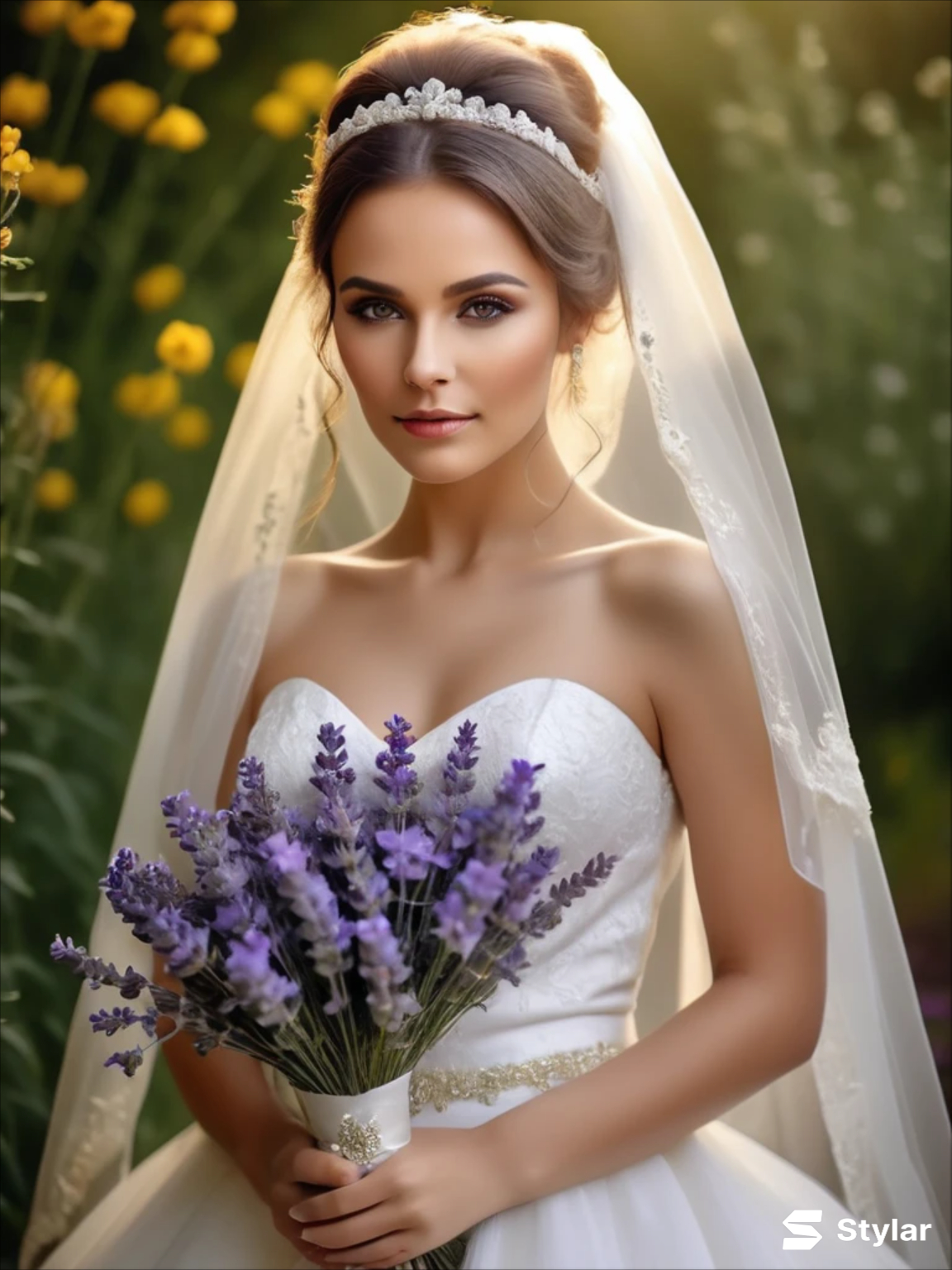 Lavender and Buttercup Yellow spring wedding colors