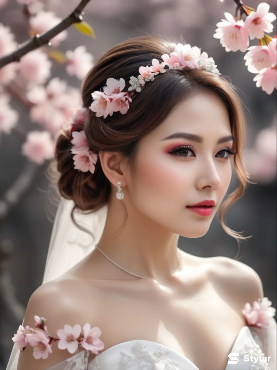 Cherry Blossom Pink and Soft Gray spring wedding colors