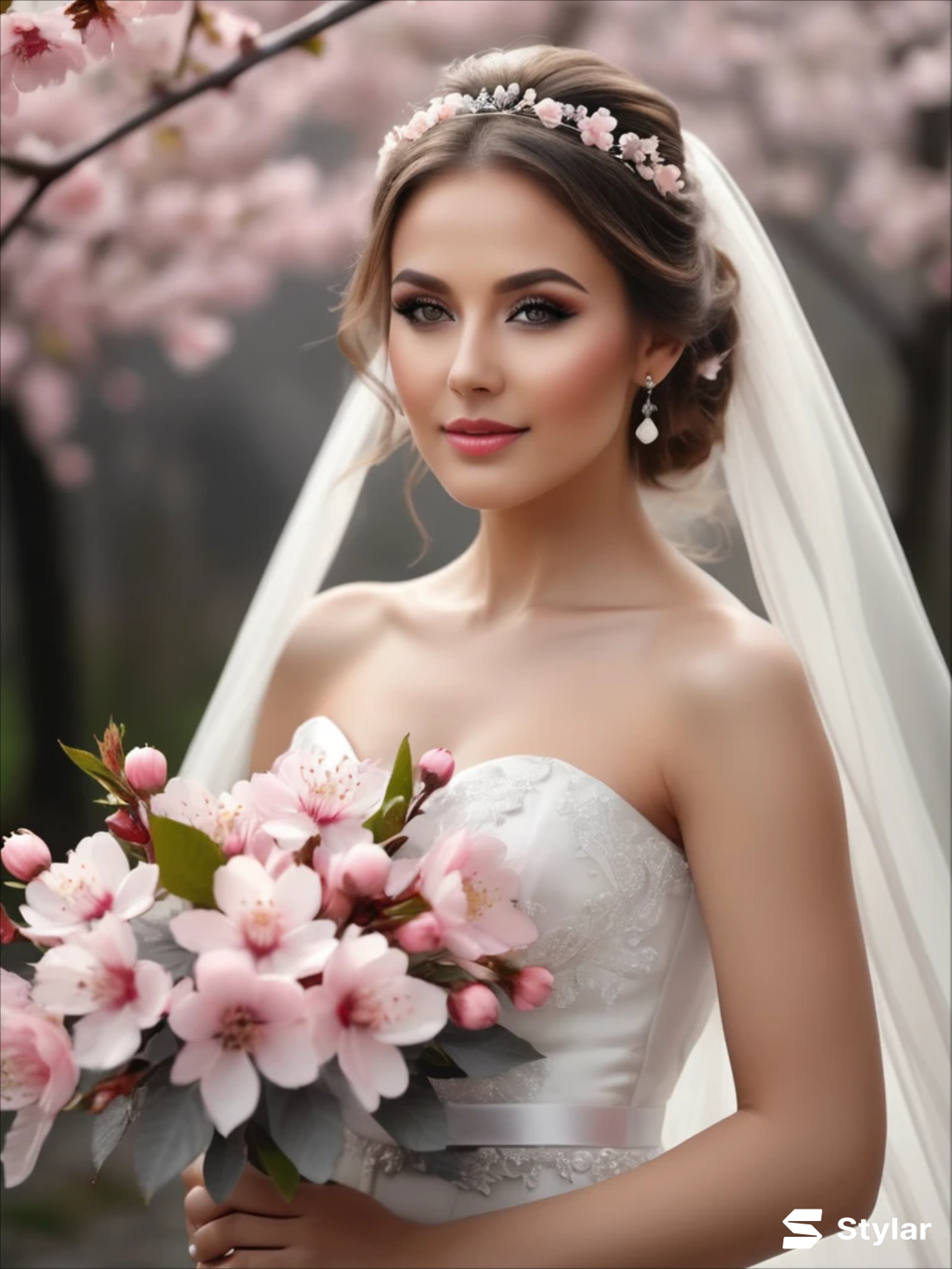 Cherry Blossom Pink and Soft Gray spring wedding colors