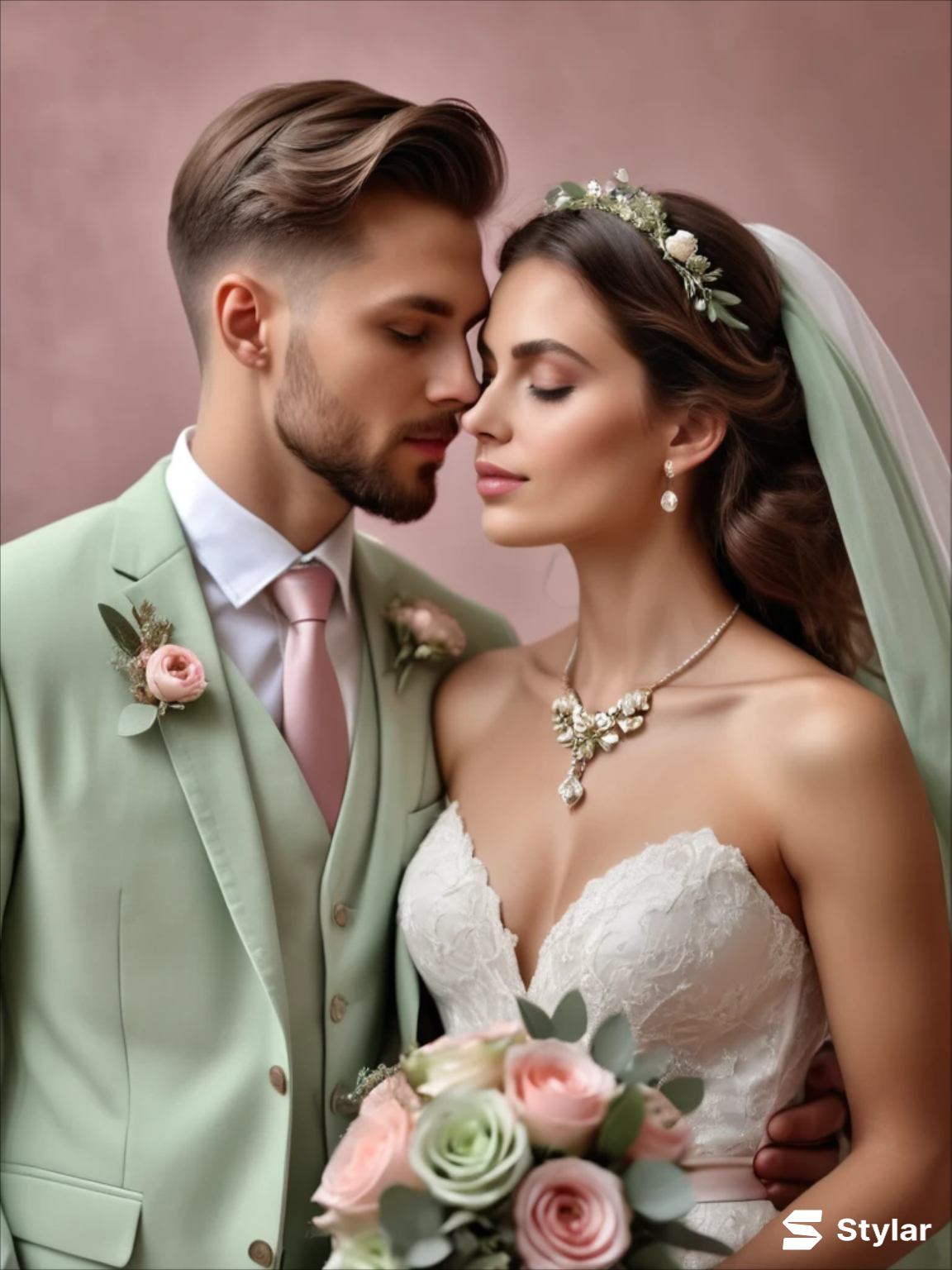 Dusty Rose and Sage Green: Spring Wedding Colors
