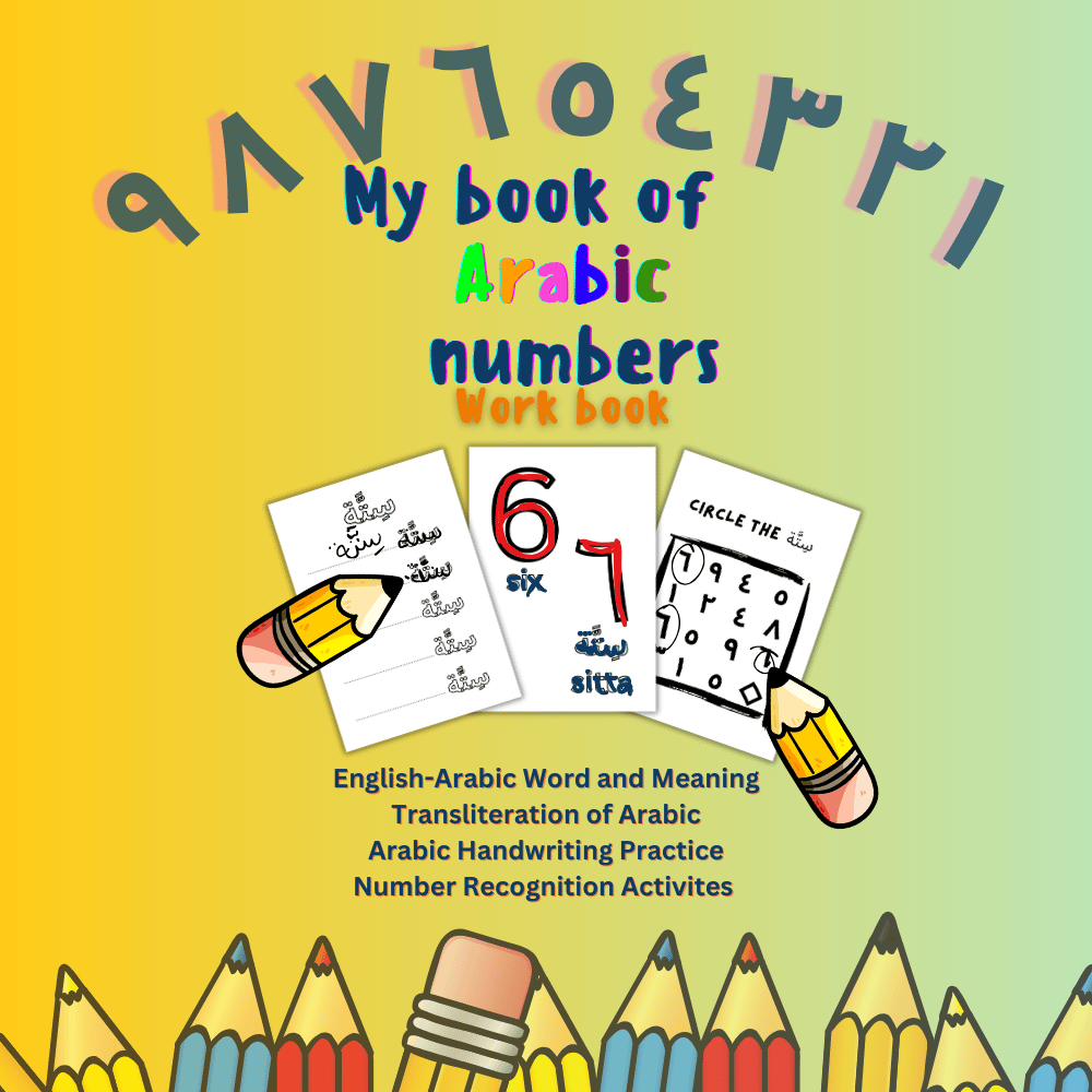 Arabic Numbers: Learning Colouring Workbook - Payhip