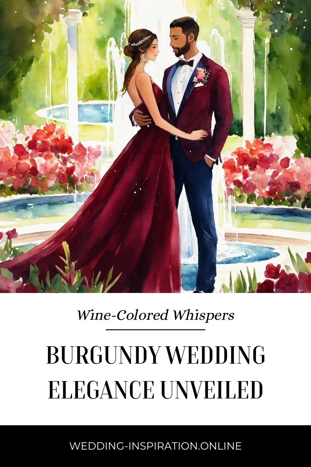 burgundy wedding
