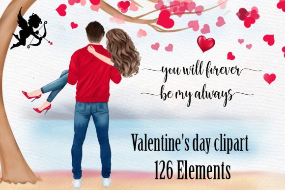 Valentine Couples Clipart Valentines Day - Payhip