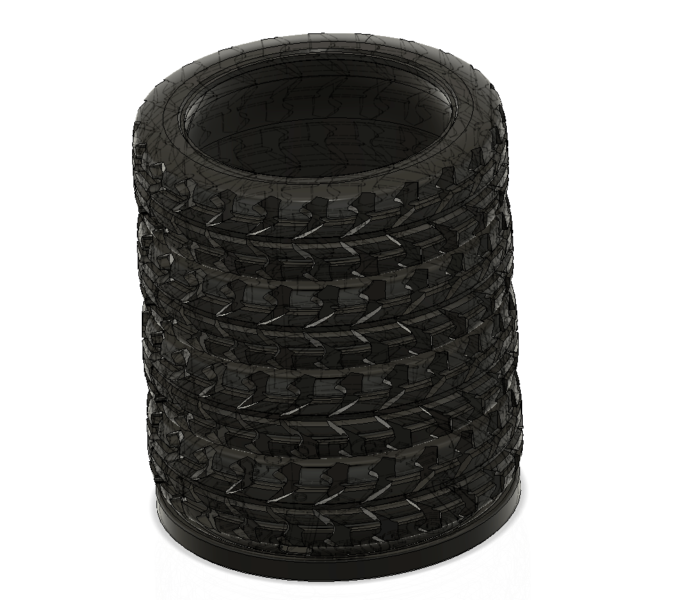 Tires Area Rvt File Stack of Tires Pot - Offroad // 3D print file