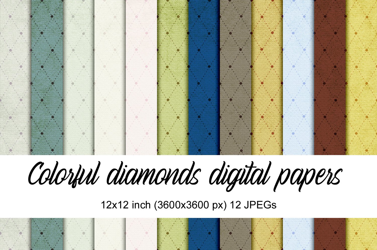 Colorful diamonds papers - Payhip