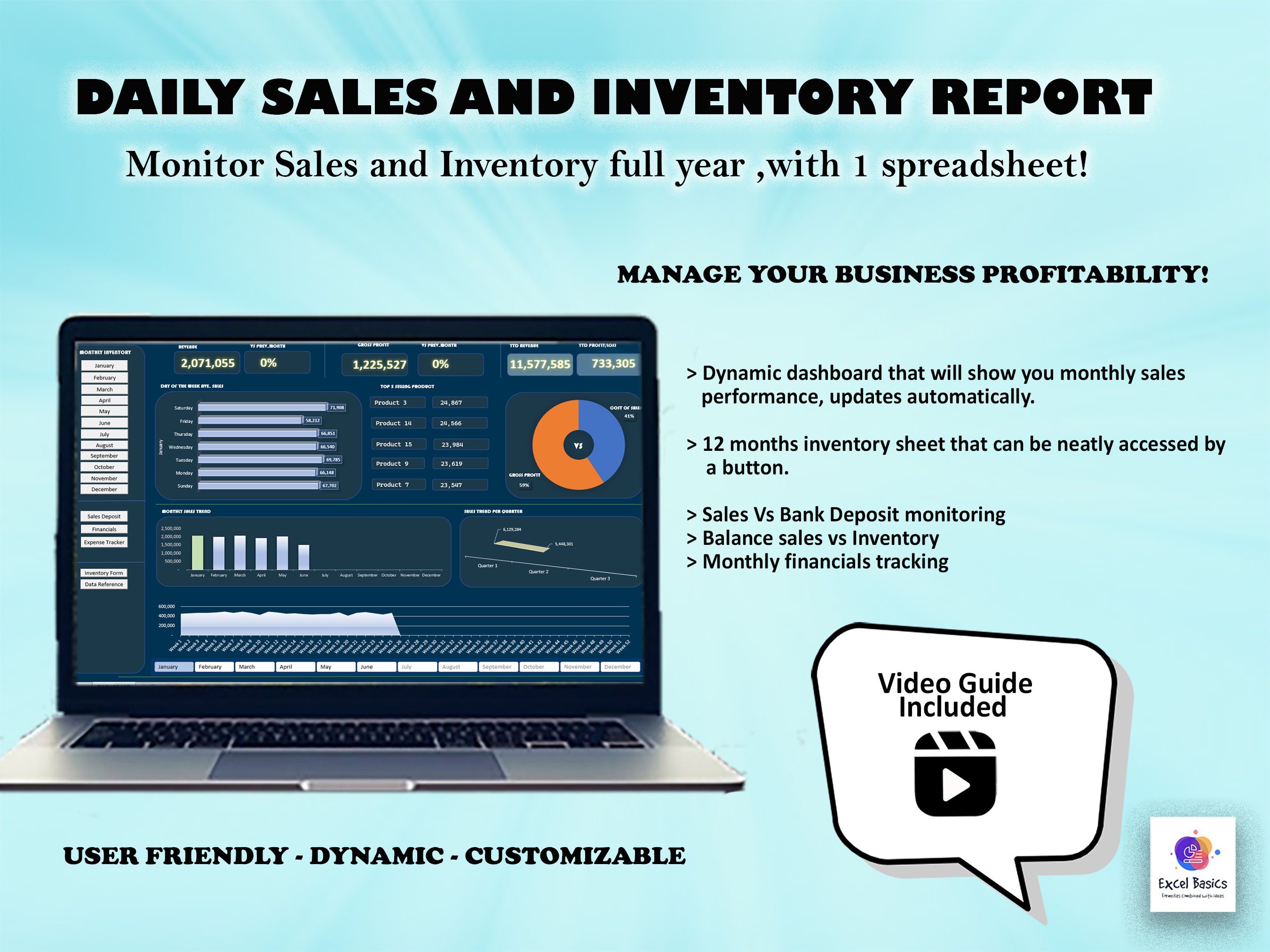 Inventory Spreadsheet - Your Business Guide - Payhip
