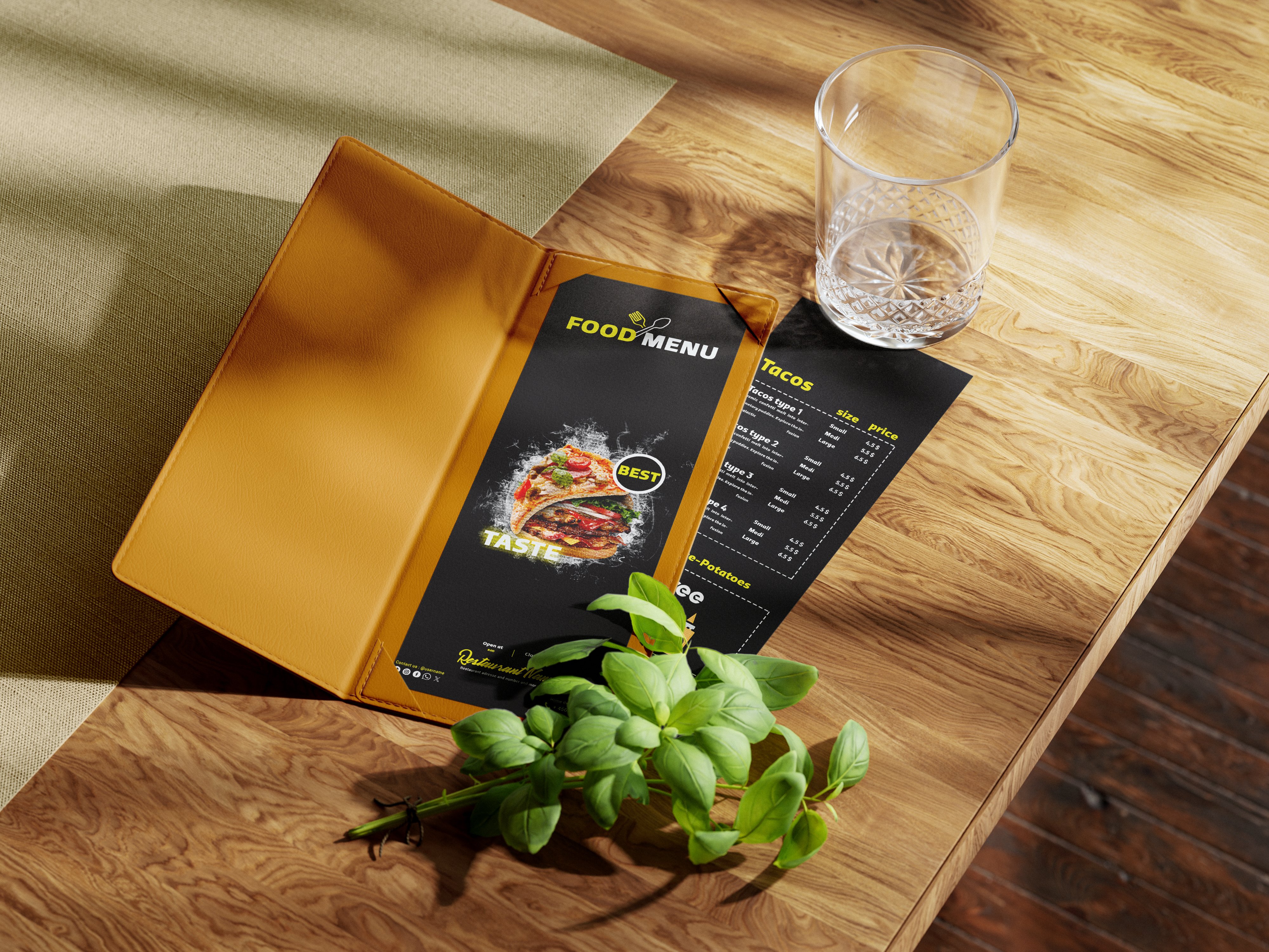 Food menu design psd template - Payhip