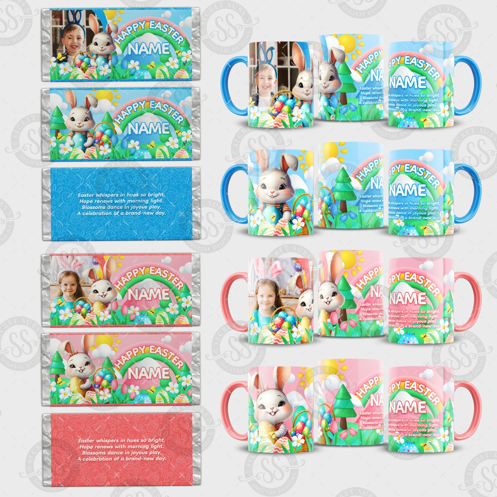 Cute Easter Mug and Candy Wrap Bundle - Payhip