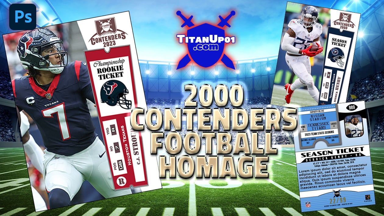 2000 Contenders Football Homage Photoshop PSD Templates