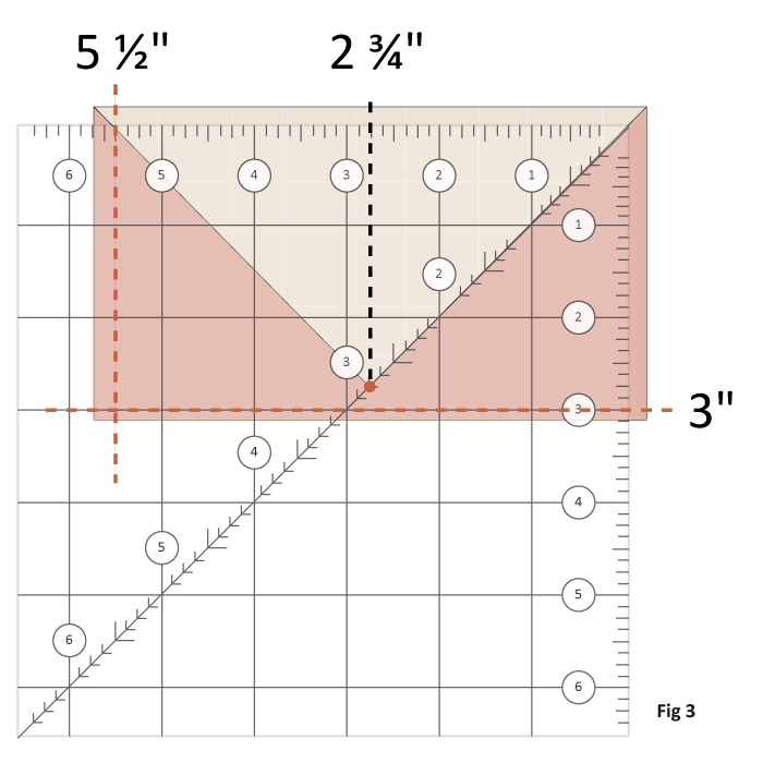 How to trim Flying Geese blocks