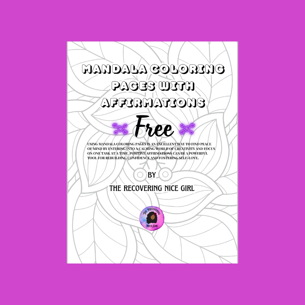 Mandala Coloring Pages With Affirmations Freebie