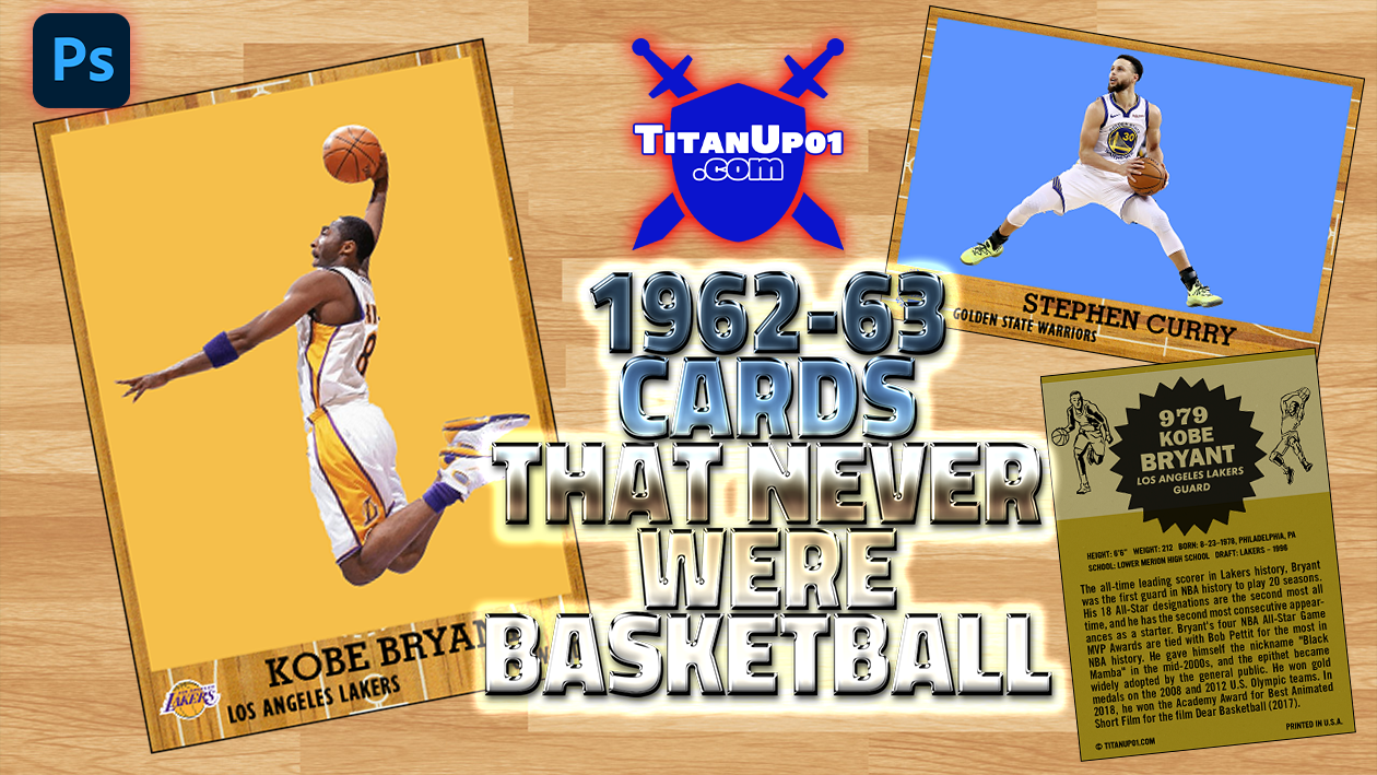 1962-63 Cards That Never Were Basketball Photoshop PSD Templates