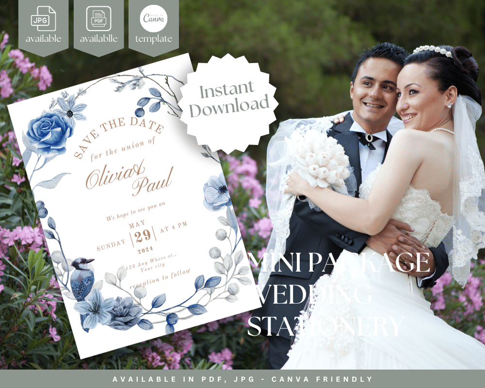Wedding Invitation and Wedding Stationery in Classic Elegant Wedding Theme