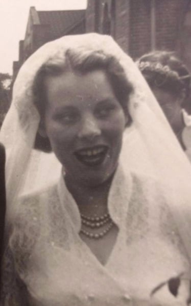photo of my granny E on her wedding day