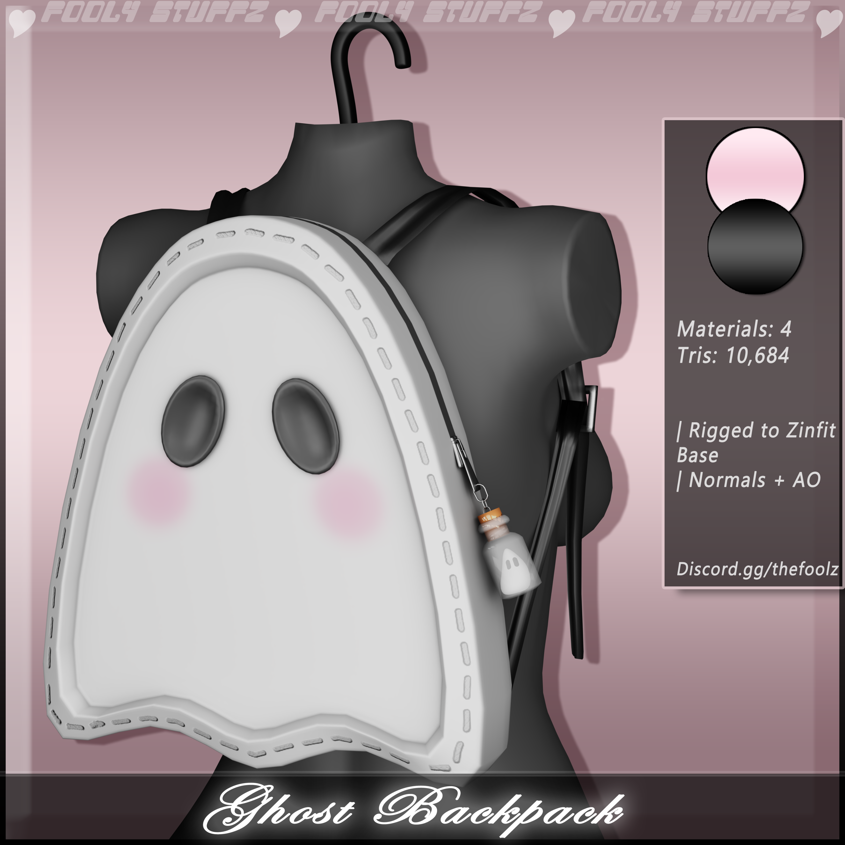 Ghost Backpack ♡ [Commercial Use] - Payhip