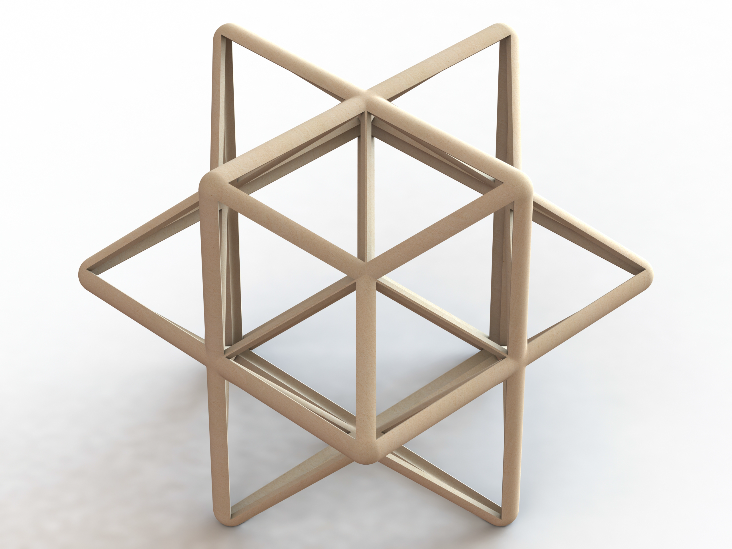 Wireframe Shape First Stellation of The Rhombic Dodecahedron - Payhip