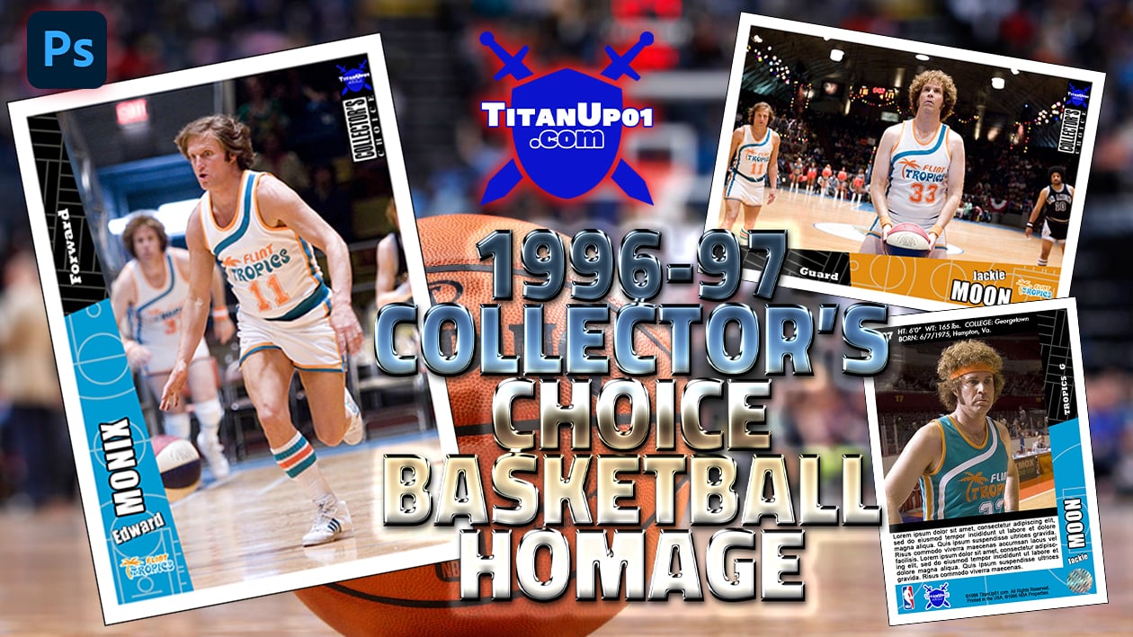 1996-97 Collector's Choice Basketball Homage Photoshop PSD Templates