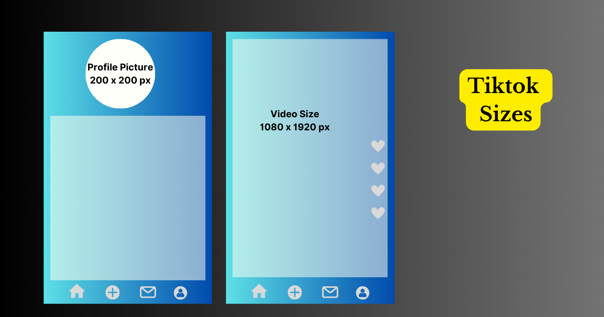 tiktok image/ video sizes