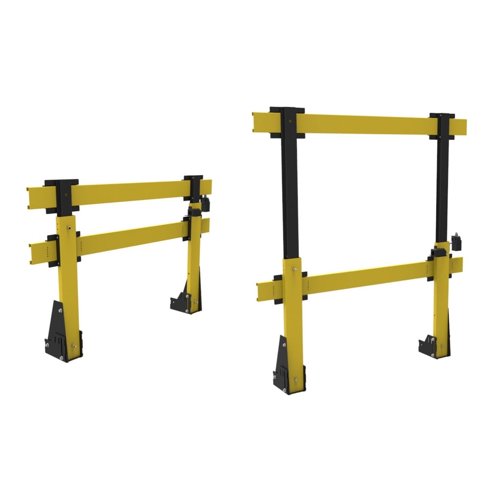 telescopic balustrade 3D render images back