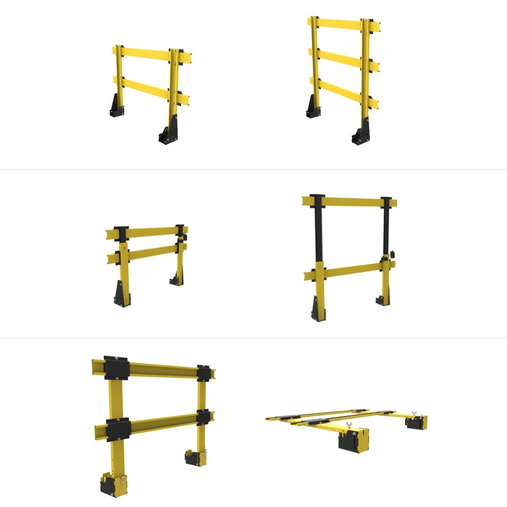 balustrade standard folding telescopic 3D render images