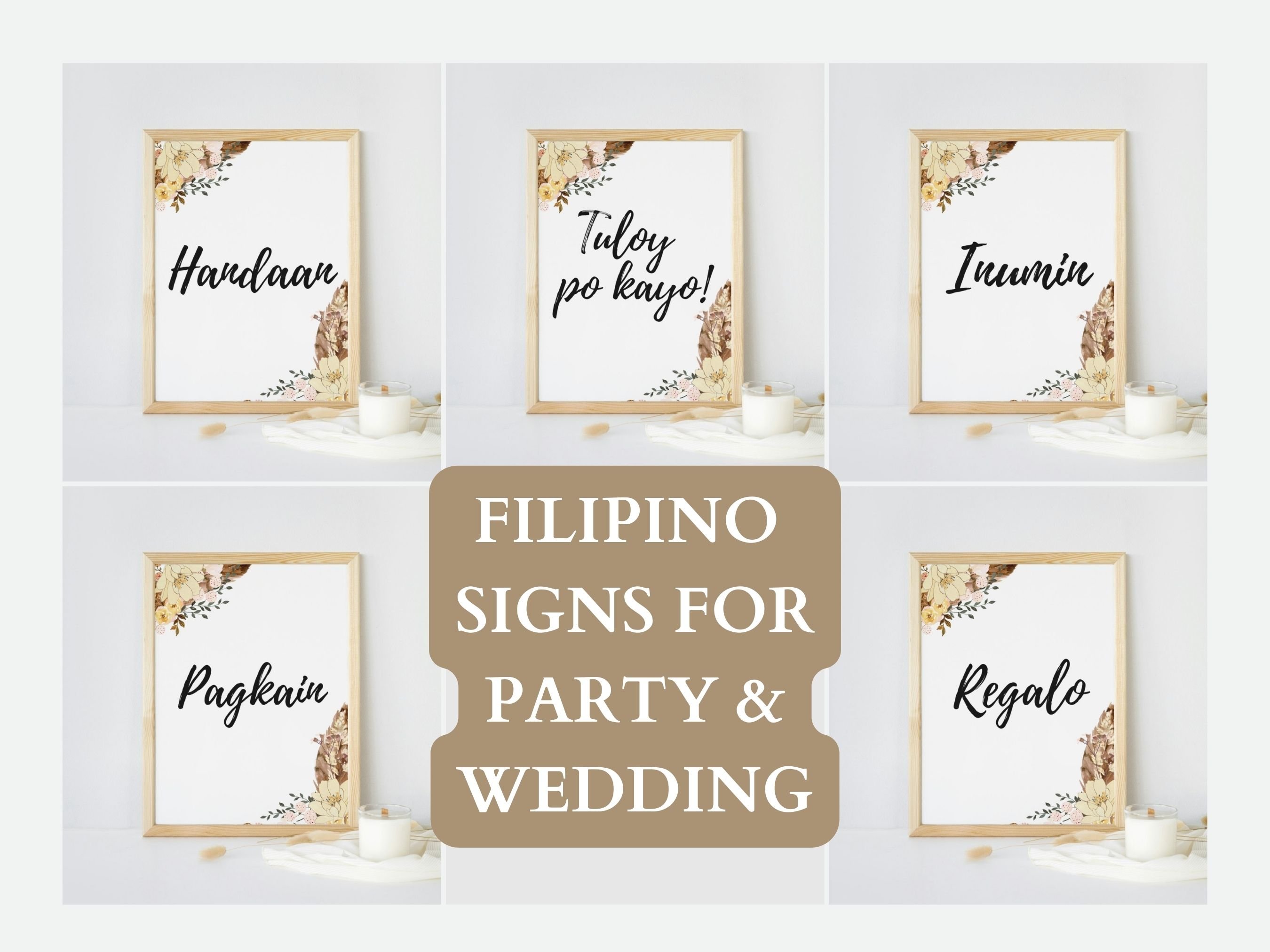 Filipino Filipiniana Wedding and Party Signs - Payhip