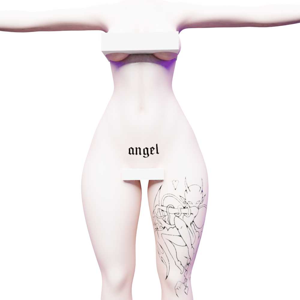 || Cyber Alien Tatts || Tattoo Texture