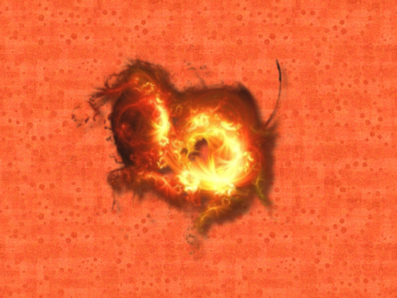 Imagen de fractal de fuego