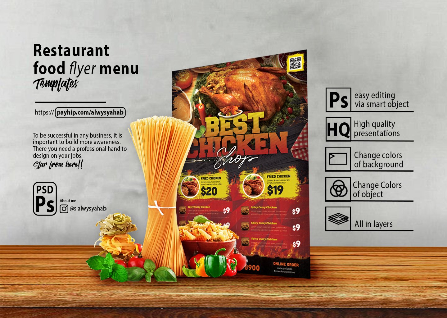 Restaurant Food Menu Templates - Payhip