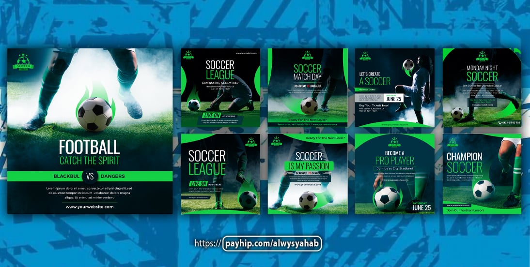 Download PSD Bundles Sports Template - 50 Premium Templates