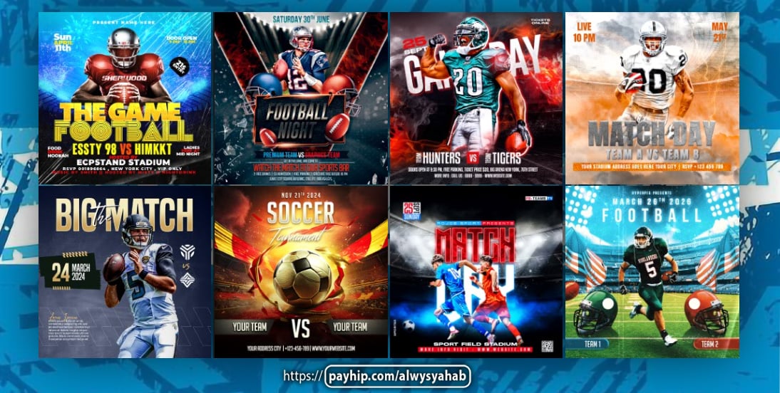 Download PSD Bundles Sports Template - 50 Premium Templates