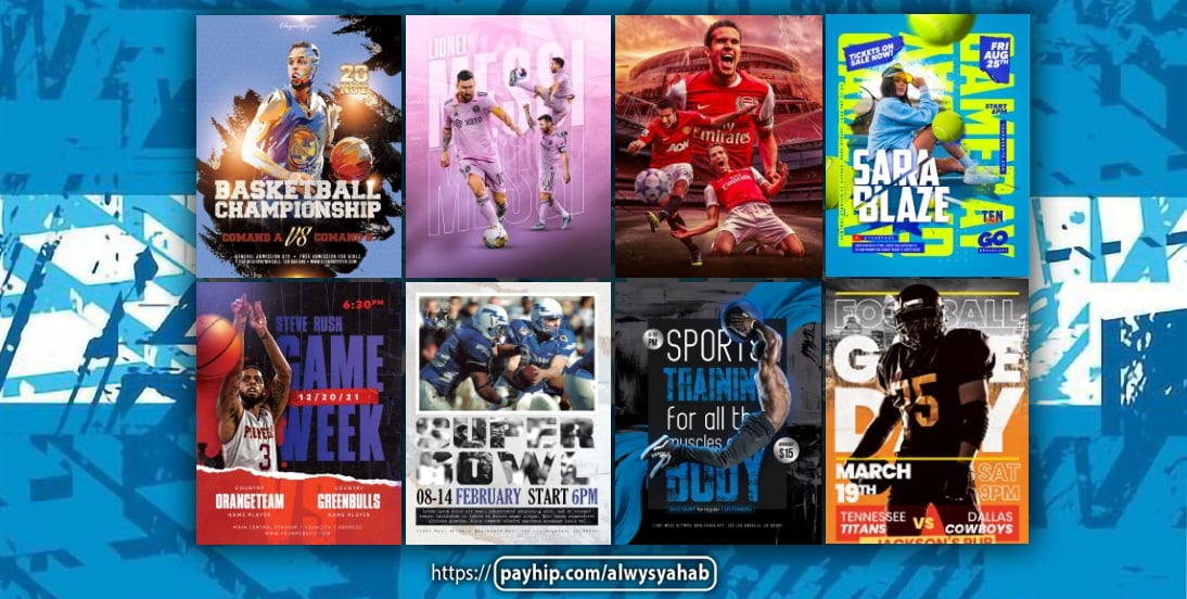 Download PSD Bundles Sports Template - 50 Premium Templates