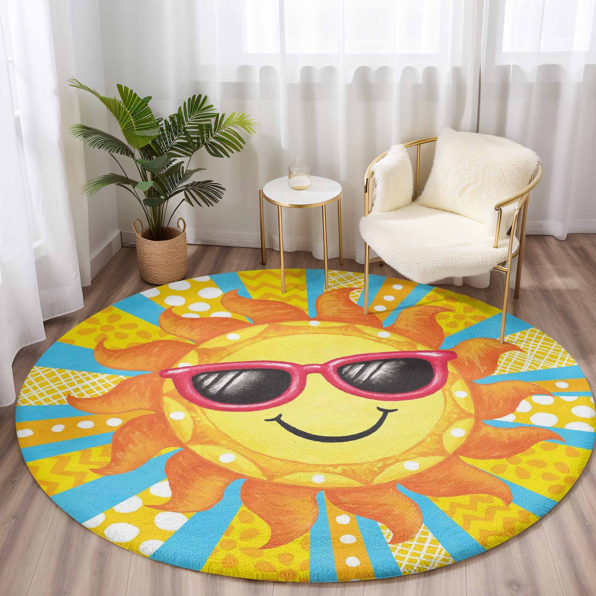 Summer Sun Round Rug` - Payhip