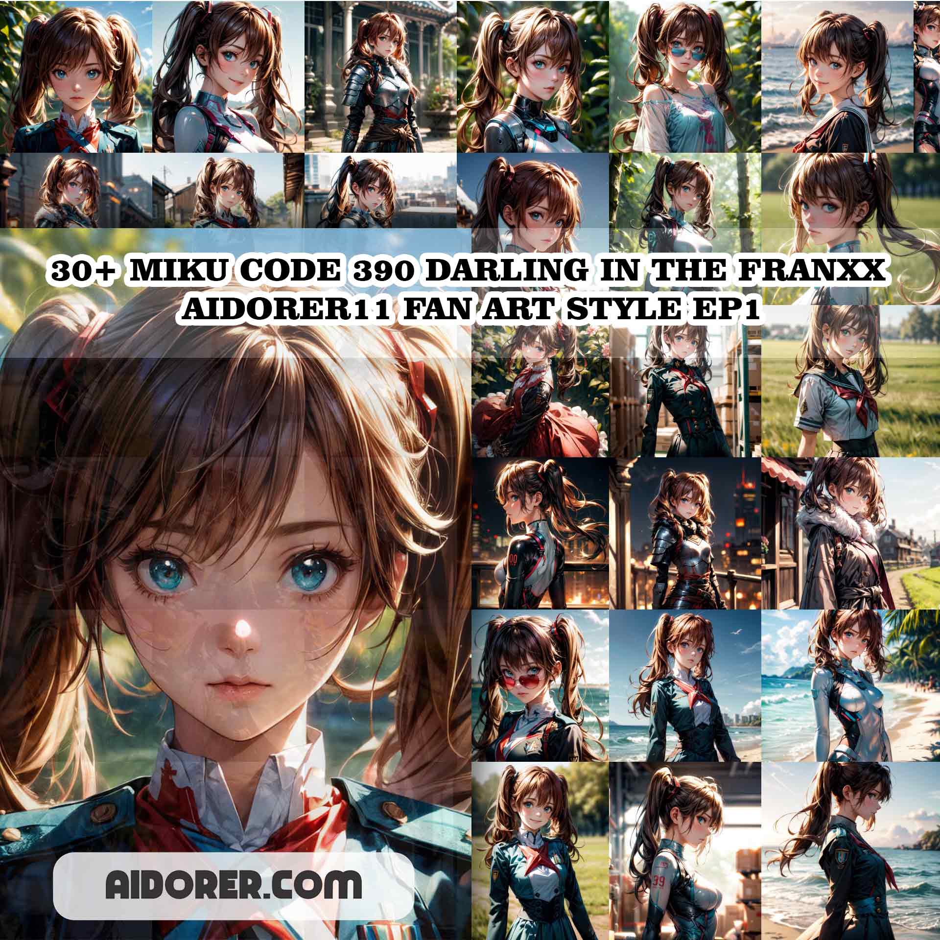 30 MIKU CODE 390 DARLING IN THE FRANXX AIDORER11 FAN ART STYLE EP1 - Payhip