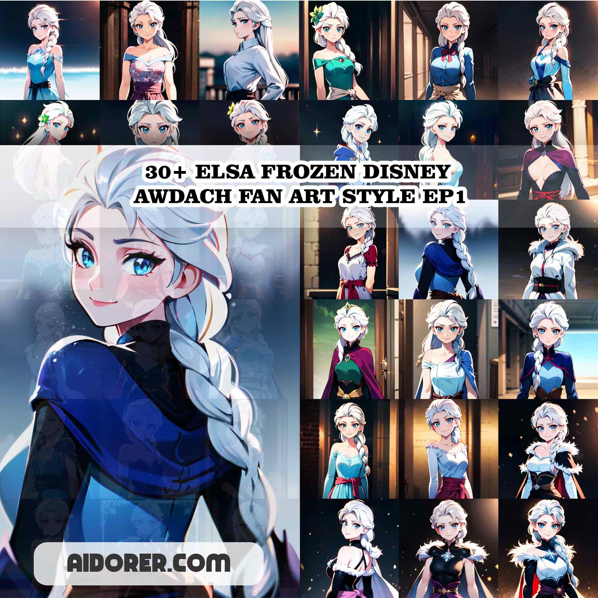 30 ELSA FROZEN DISNEY AWDACH FAN ART STYLE EP1 - Payhip