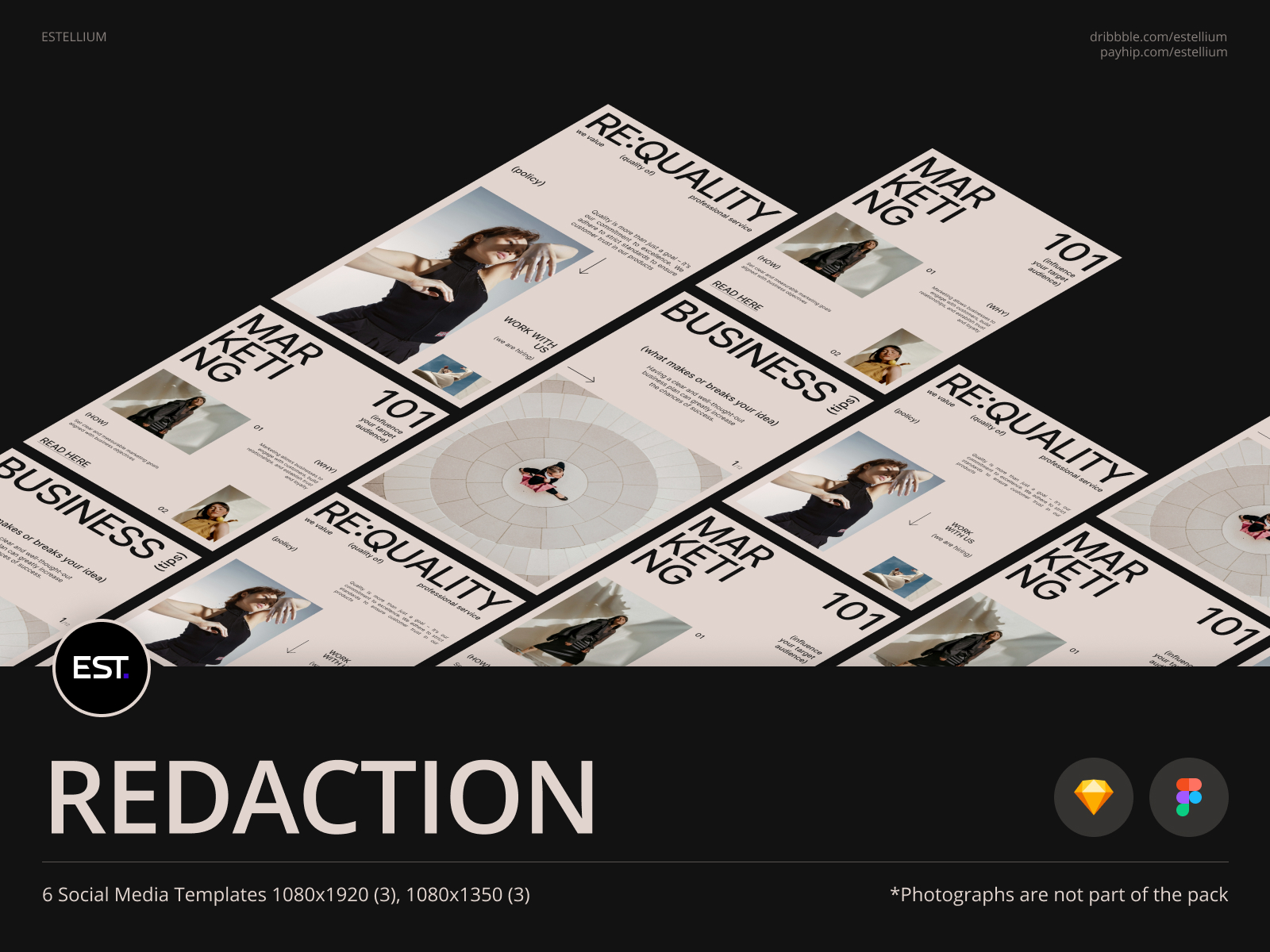 Redaction Template Redaction Social Media Templates (FREEBIE) - Payhip