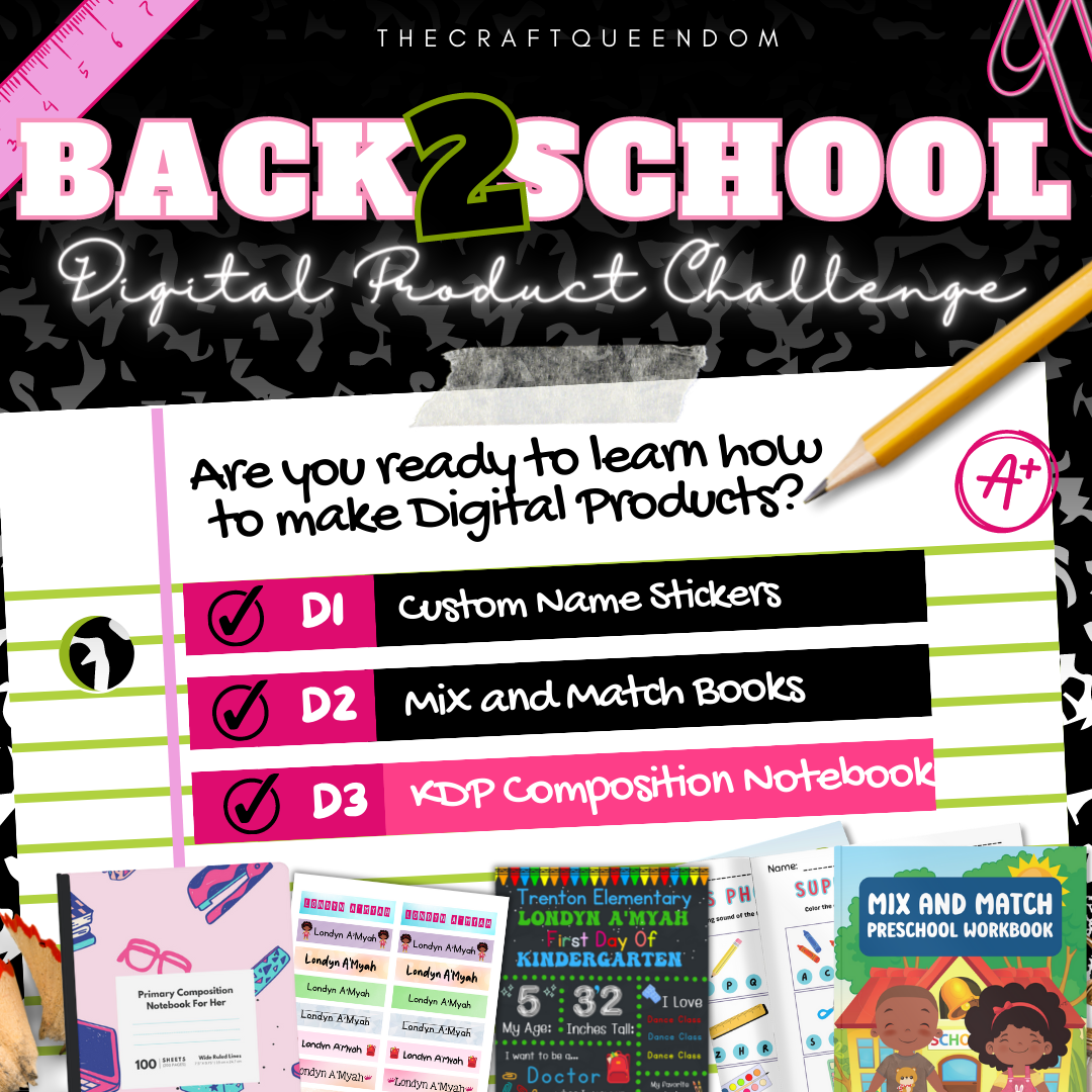 Back To School Digital Product 2023 Challenge Tutorial Bundle With ...