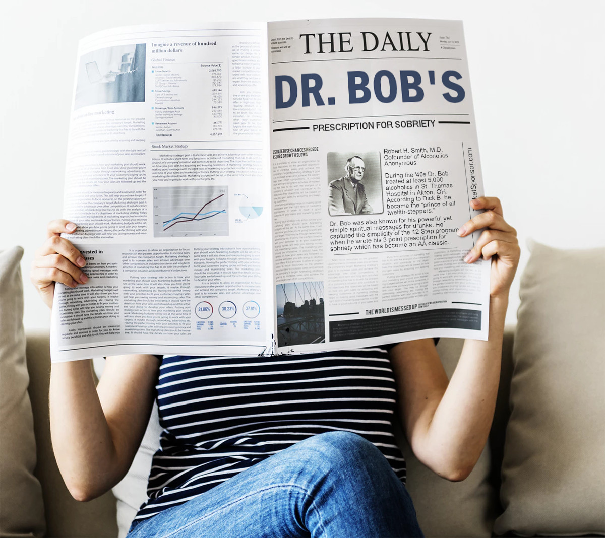 REad all about Dr. Bob's prescription for sobriety