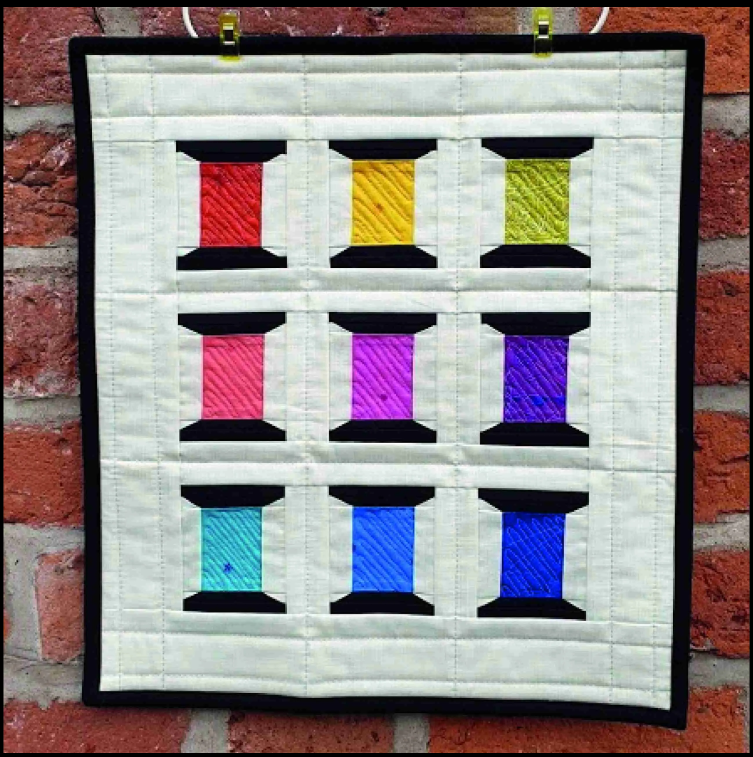 Spools of thread is a fun Mini Quilt to make and even has a sew-along to go with it!