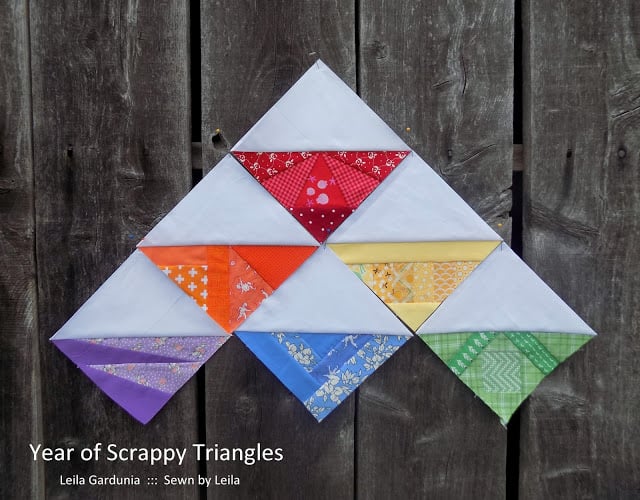 Making a scrappy quilt with lots of foundation pieced quilt blocks is a great way to learn how to paper piece
