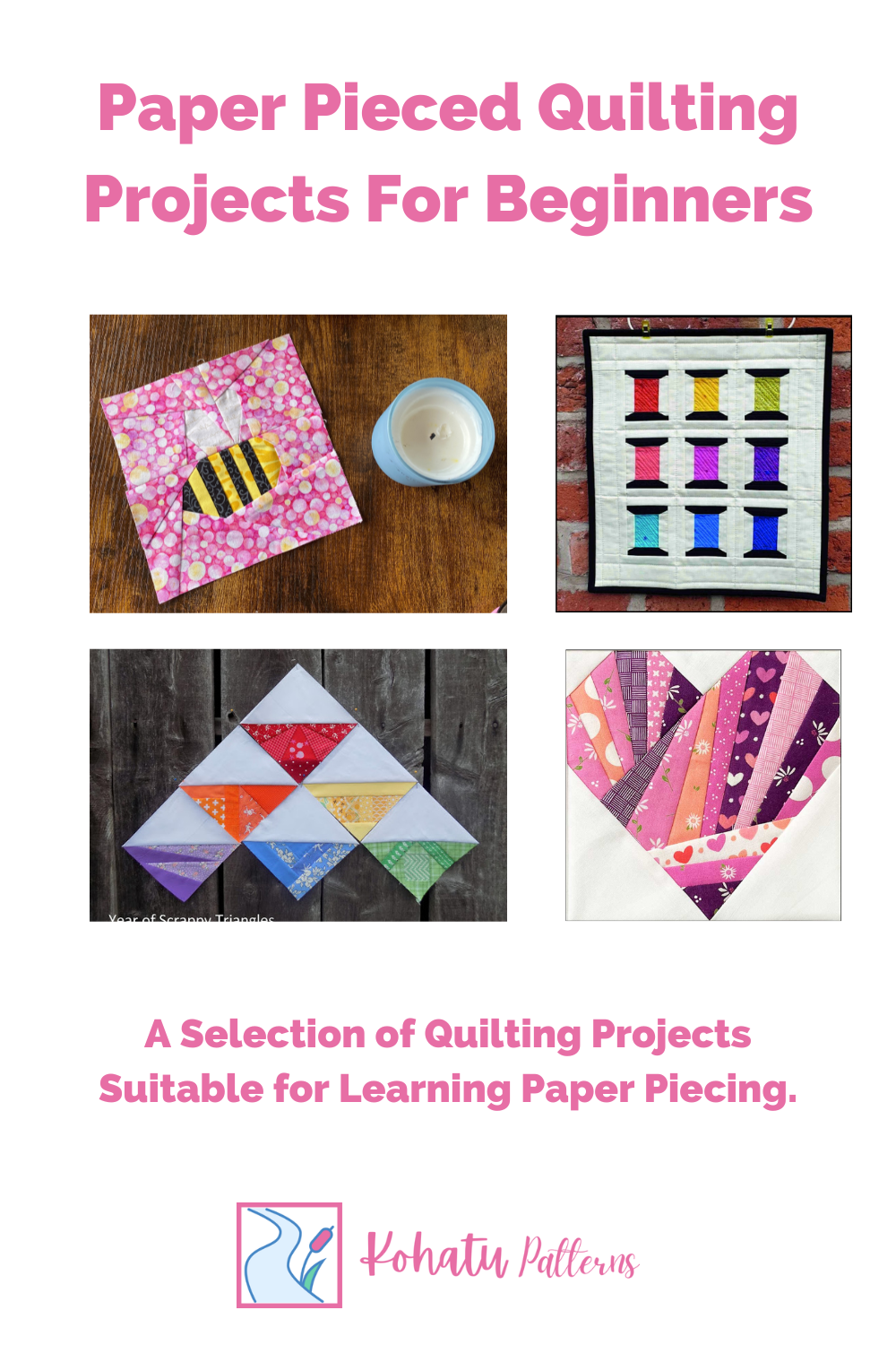 There are so many great patterns for beginners to paper piecing and in this blog post I have curated a few for you to choose from!