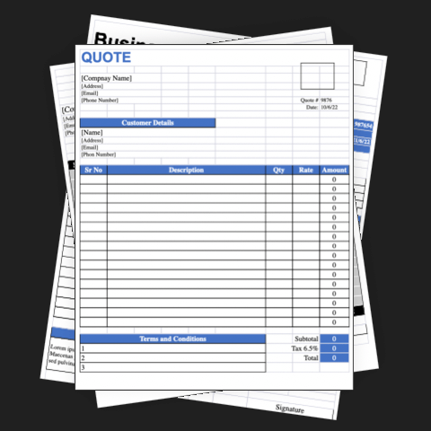 10 Excel Business Quotation Templates | Softcopy®