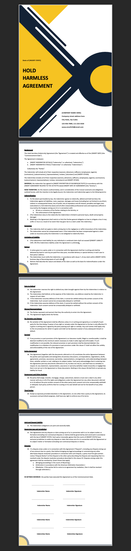 Business Agreements Templates.docx | Softcopy®