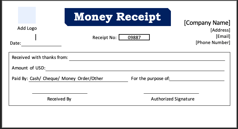 10 Printable Receipt Templates.xlsx .docx | Softcopy®