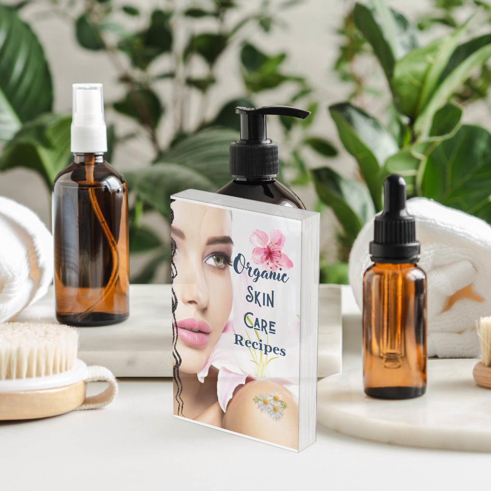 Homemade Beauty Products book on the table