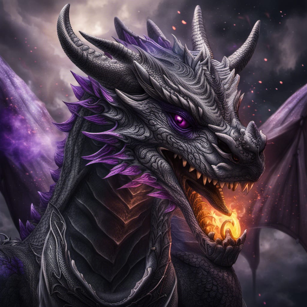A Dragon with Fire Breath