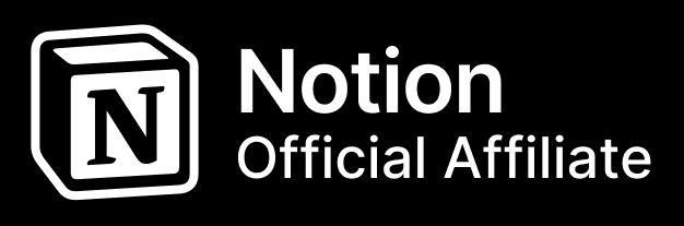 Official Notion Affiliate Badge with Black Background