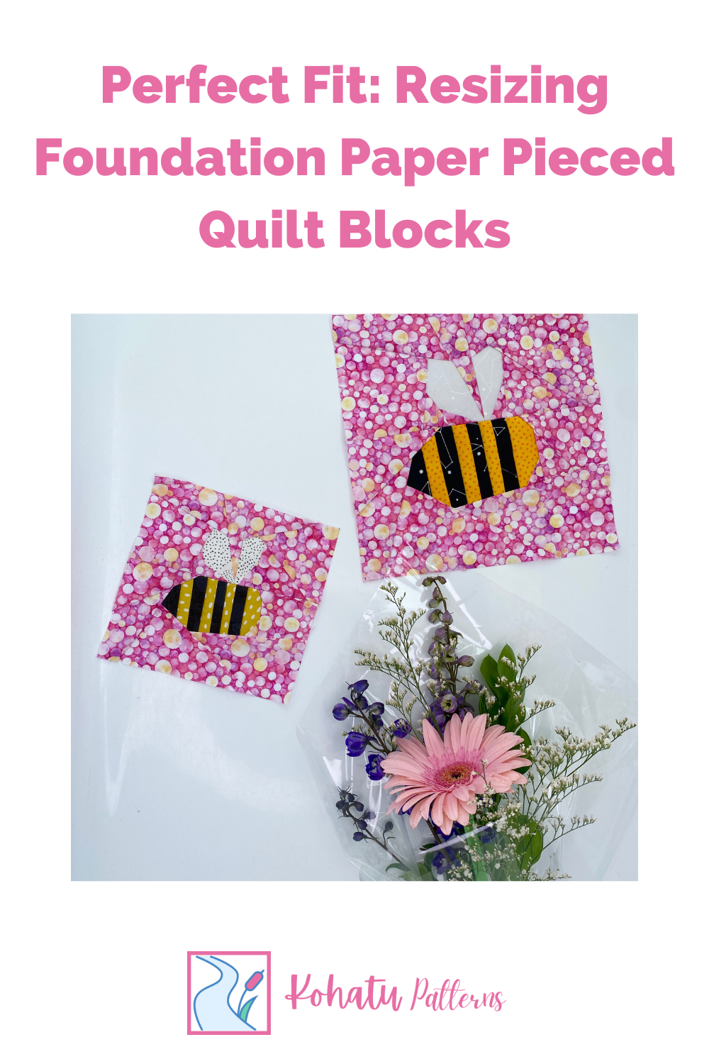 If you need a different sized quilt block to the one provided by a pattern designer, there is an easy way to adjust the size at home.